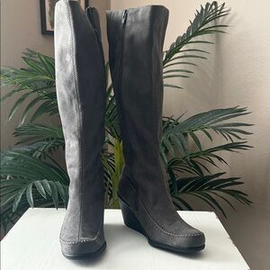 A2 By Aerosoles Charcoal Knee High Boots
